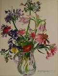Jean Swan Gordon American 20th21st Century Arrangement with Agapanthus
