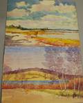 Charles Henry Richert American 18801974 Lot of Two Unframed Watercolors Cadillac Mountain  Pemetic Mountain