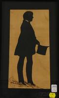 Framed Fulllength Silhouette John Winthrop Aged 18