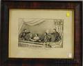 Framed Currier  Ives Lithograph The Assassination of President Lincoln