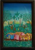 Haitian School 20th Century Village Scene