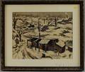 Louis Wolchonock American 18981973 Snowy Village