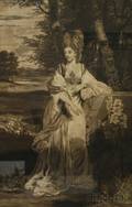 Thomas Watson English 17431781 After Thomas Gainsborough English 17271788 Portrait of Lady Bampfylde