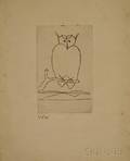 Attributed to Andr Derain French 18801954 Owl