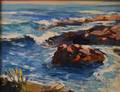 Bob RW Nally American 19381990 Rocks and Waves in Sunlight