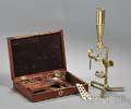 Brass Cased Gouldtype Compound Microscope and Compendium