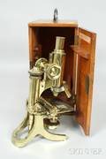 J Swift  Son Brass Compound Microscope