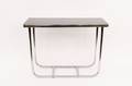 Modern Chrome  Black Occasional or Side Table