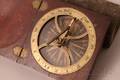 Brass and Wood Boxed Compass Sundial