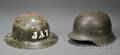 Two Metal Military Helmets