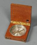 Mahogany Cased Pocket Compass