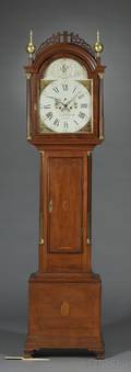 Simon Willard Mahogany Tall Clock
