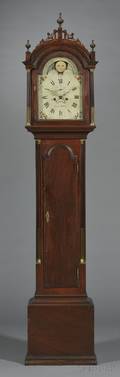 Aaron Willard Mahogany Tall Clock