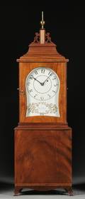 Elmer O Stennes Mahogany Massachusetts Shelf Clock