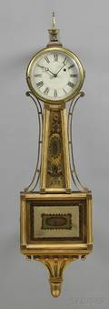 Mahogany Patent Timepiece or Banjo Clock