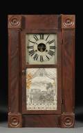Chauncey Jerome Empire Mahogany Shelf Clock