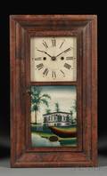 Henry Terry Miniature Mahogany Ogee Clock