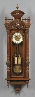 Gustav Becker Walnut Vienna Regulator
