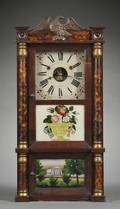 Forestville Manufacturing Company Miniature Triple Decker Shelf Clock