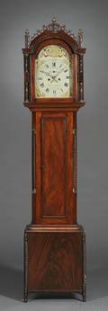 James Collins Mahogany Tall Clock