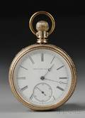 Elgin National Watch Company 14Kt Open Face Watch