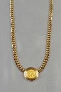 18kt Bicolor Gold and Ancient Gold Coin Necklace Bulgari