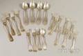 Group of Approximately Twenty Coin Silver Spoons and Forks