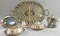 Six Silverplated Serving Items