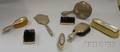 Eight Sterling Silvermounted Dresser Items