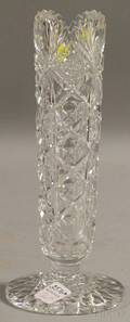Hawkes Colorless Cut Glass Vase