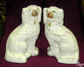 Pair of Staffordshire dogs early 19th c