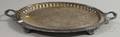 Oval Silverplated Footed Tray