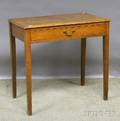 George III Oak Side Table with Drawer