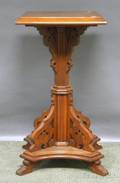 Victorian Carved Walnut Pedestal