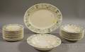 Twentythreepiece Partial Set of Vintage Taylorstone Cathay Pattern Ceramic Tableware