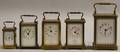 Five French Carriage Clocks