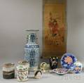 Twelve Assorted Asian Ceramic and Miscellaneous Items