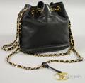 Chanel Small Black Leather Purse