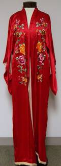 Vintage Japanese Embroidered Silk Kimono