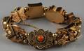 Victorian Goldfilled Gemset Slide Bracelet