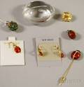 Small Group of Ladybug and Enamel Jewelry and Decorative Articles