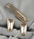 Sterling Silver Cuff Links and Tie Bar Art Smith