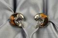 Mexican Sterling Silver and Tortoise Cuff Links William Spratling