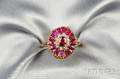 18kt Gold Ruby and Diamond Ring