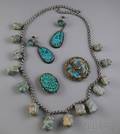 Group of Chinese Turquoise Jewelry