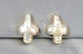 14kt Gold and Freshwater Pearl Dove Earclips Christopher Walling