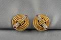18kt Gold Ruby and Diamond Earclips Verdura