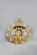 18kt Gold and Enamel Reliquary Pendant