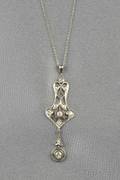 Platinum and Diamond Pendant