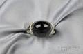 Art Deco Platinum Onyx and Diamond Ring